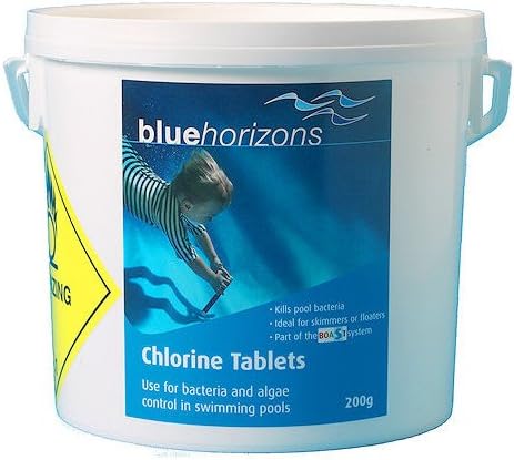 Blue Horizon Large Chlorine 200g Tablets - Tub of 5 Kg