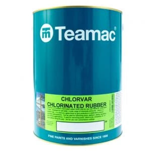 Chlorvar chlorinated rubber paint - 5 litres - black