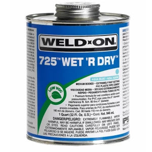 Pack of 12- Wet/dry fast cure adhesive - 500ml (sizes up to 3")