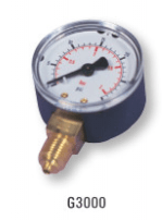 Certikin pressure gauge - side/base entry -0.25" male BSP thread - Swimming Pool Pumps UK