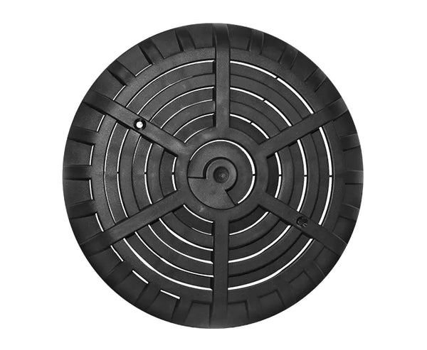 6" Main Drain with anti-vortex grille - black. HD33C+B - Swimming Pool Pumps UK