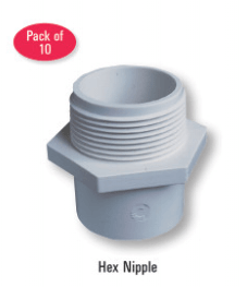 1.5" Hex Nipples 10 Per Pack. CP15HN/10 - Swimming Pool Pumps UK