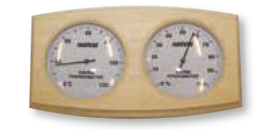 Sauna combined thermometer/hygrometer. SSA026