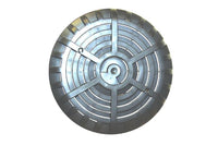 6" Main Drain with anti-vortex grille - grey metallic. HD33C+G - Swimming Pool Pumps UK